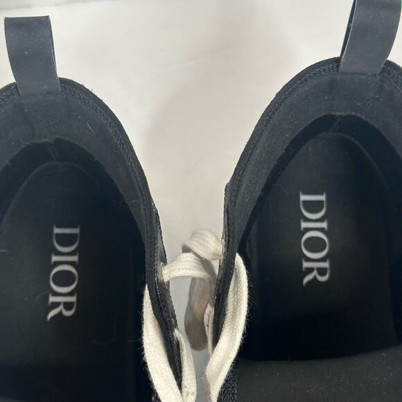 🪀DIOR SNEAKER HIGH TOP M-B/23 DIAMOND PRISTINE DUSTBAG DIOR AUTHENTIC SIZE 12 - Picture 6 of 16